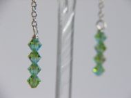 GREEN BICONES ON CHAIN