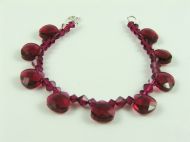 SMALL CRYSTAL BRIOLETTES WITH BICONE SPACERS
