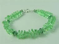 LILLIPAD & BICONE BRACELET