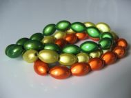 LARGE OVAL GREEN, YELLOW & ORANGE