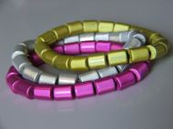 TUBES GOLD, WHITE & DARK PINK