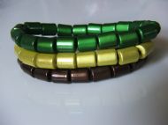 TUBES GREEN, GOLD & BROWN