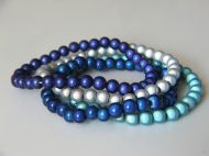 6MM SET DARK BLUE,LIGHT BLUE, NAVY & TURQ