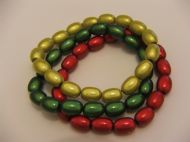 SMALL OVAL YELLOW, GREEN & RED