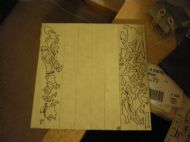 Drawing on lines to be cut