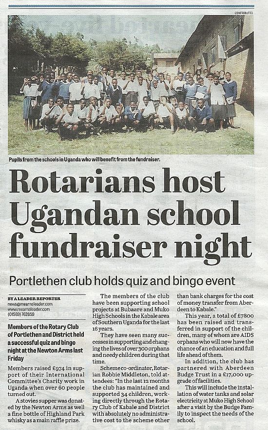 portlethen rotary in the mearns leader