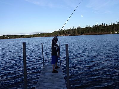 brendan with his new rod
