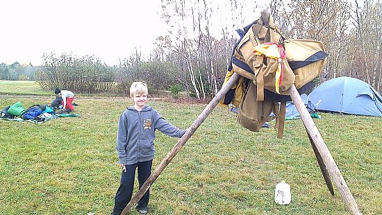 brendan at cub camp