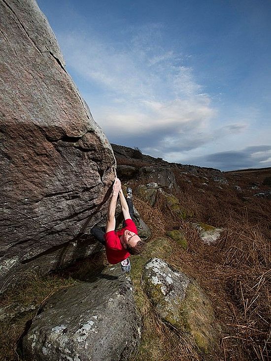 Bouldering courses at Shaftoe, Northumberland in North East England