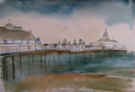 Eastbourne Pier,watercolour by Mary Stubberfield.Photo by the artist.