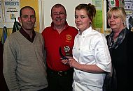 Abbie with her support team