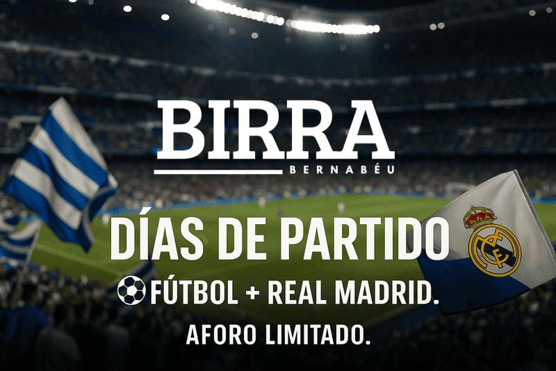 Ver fútbol Madrid - Birra Bernabéu