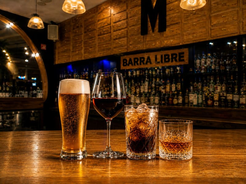 Bonos de consumiciones y copas premium como alternativa a la barra libre en Marvel Madrid