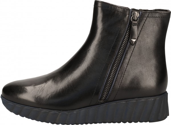 Tamaris Stiefelette Leder Schwarz/Blau
