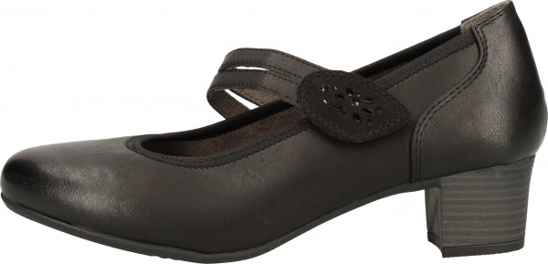 Relife Pumps Lederimitat Schwarz