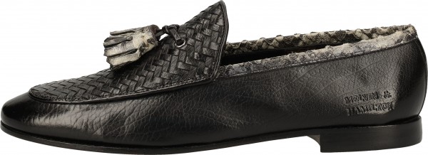 Melvin&Hamilton Slipper Leder Schwarz