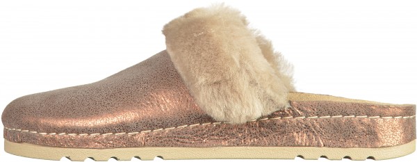 Rohde Pantoletten Textil Kupfer Warmfutter