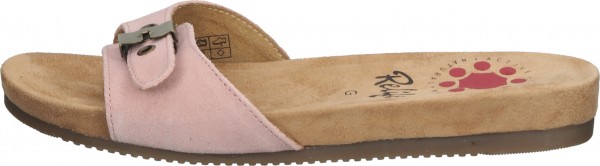 Relife Pantoletten Veloursleder Rosa