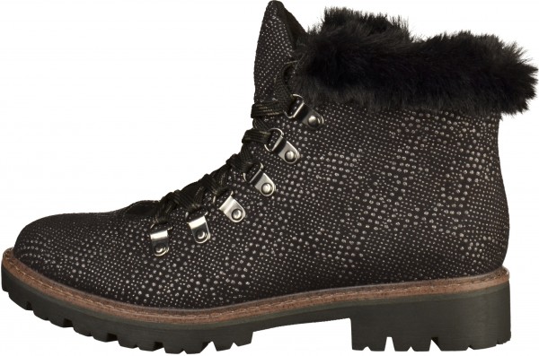 Marco Tozzi Stiefelette Textil Schwarz Warmfutter