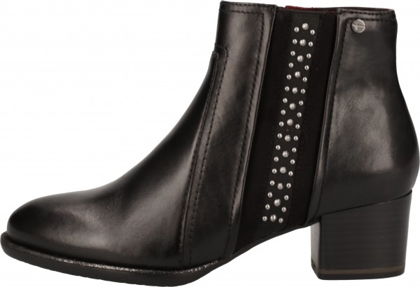 Tamaris Stiefelette Leder/Textil Schwarz