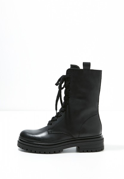 Inuovo Stiefelette Leder Schwarz