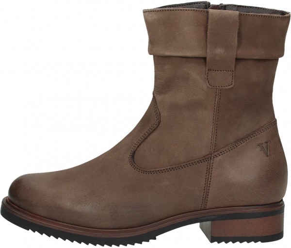 Venturini Milano Stiefelette Leder Dunkelbraun Warmfutter