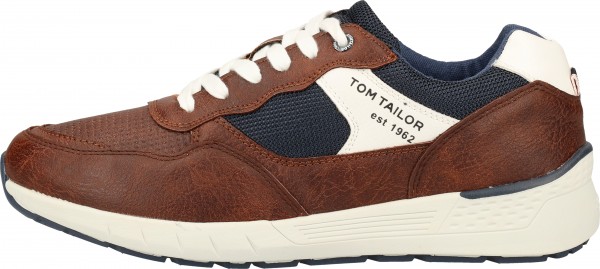 Tom Tailor Sneaker Lederimitat/Textil Cognac
