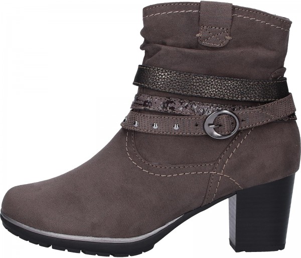 Jana Stiefelette Lederimitat/Textil Grau