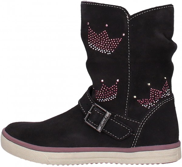 Lurchi Stiefelette Leder Dunkelgrau