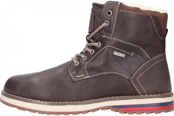 Bama Stiefelette Lederimitat Dunkelbraun Warmfutter