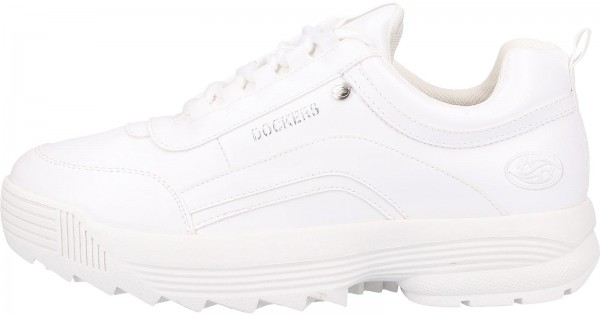 Dockers Sneaker Lederimitat Weiß