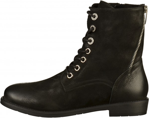 SPM Stiefelette Leder Schwarz