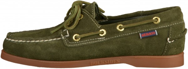 Sebago Halbschuhe Veloursleder Grün