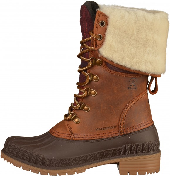 Kamik Stiefel Leder Braun Warmfutter
