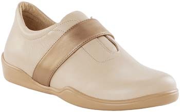 FOOTPRINTS Tirano Halbschuhe Naturleder Beige/Gold