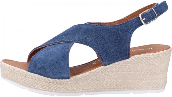 Marco Tozzi Sandalen Veloursleder Blau