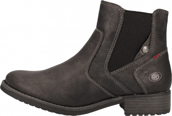 Dockers Stiefelette Lederimitat Schwarz