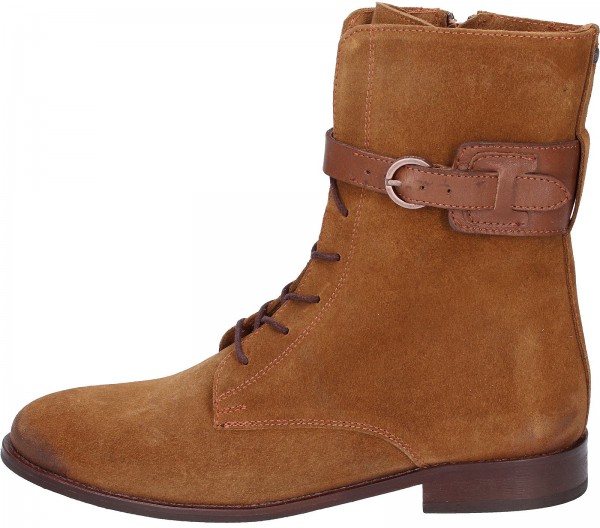 Fred de la Bretoniere Stiefelette Veloursleder Braun