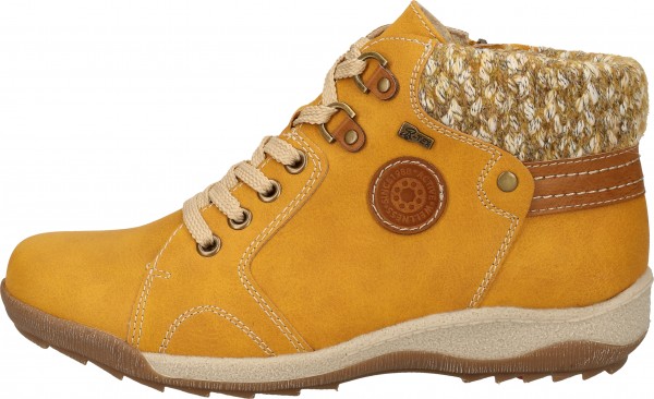 Relife Sneaker Lederimitat/Textil Gelb Warmfutter