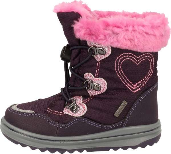 Richter Stiefel Lederimitat/Textil Aubergine
