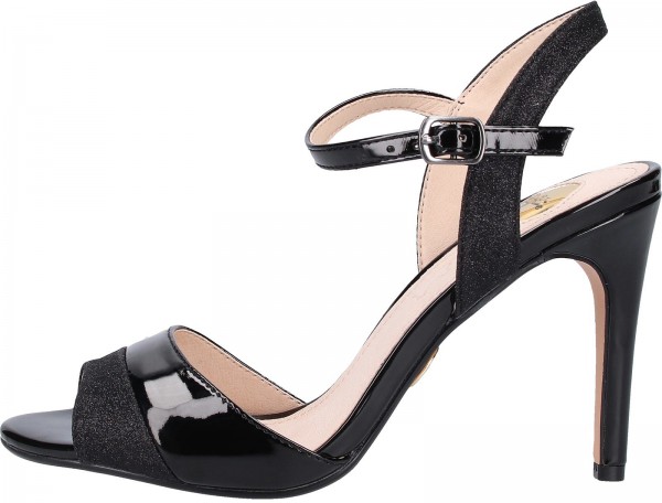 Buffalo Sandalen Lederimitat Schwarz