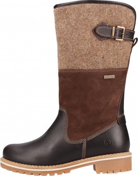 Tamaris Stiefel Leder/Textil Mocca