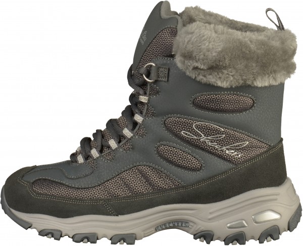 Skechers Stiefelette Lederimitat/Textil Grau