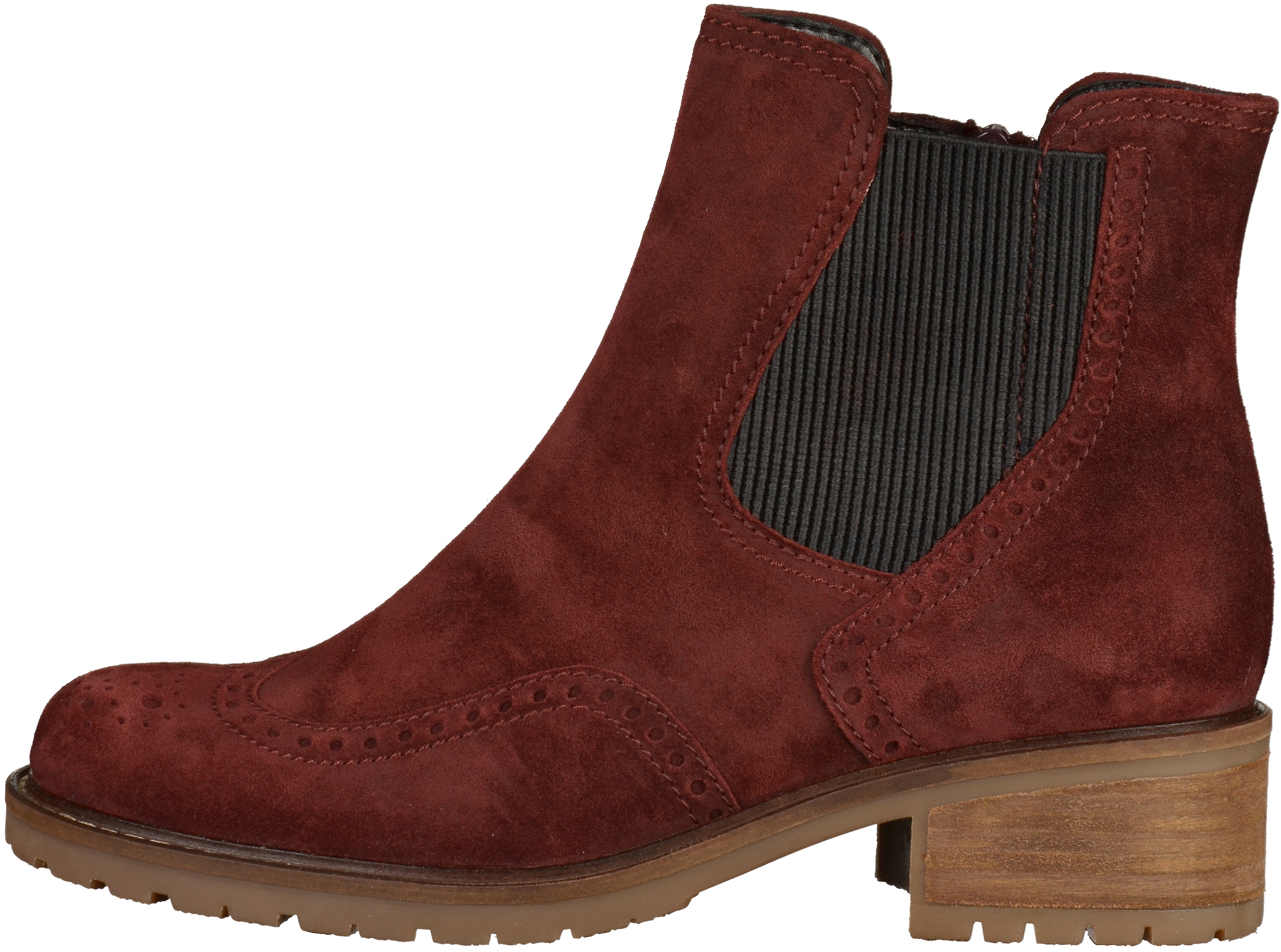 wine colored suede booties