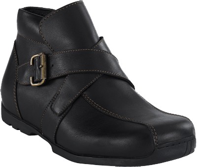 FOOTPRINTS Burnley Boots Naturleder Schwarz