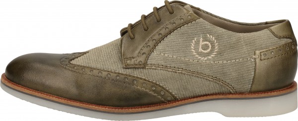 Bugatti Halbschuhe Leder/Textil Grün