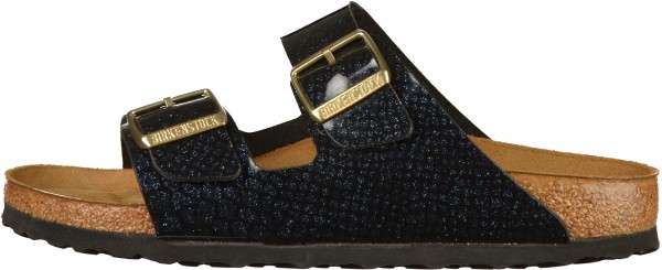 Birkenstock Arizona Pantoletten Birko-Flor Magic Snake Black