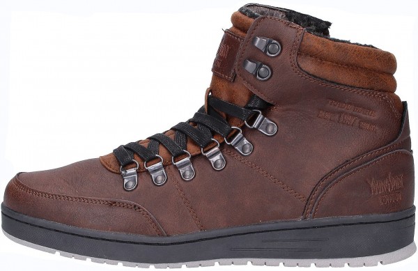 Young Spirit Stiefelette Lederimitat Braun Warmfutter