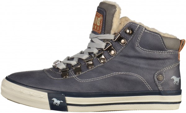 Mustang Sneaker Lederimitat Navy Warmfutter