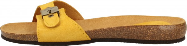 Scholl Pantoletten Leder Gelb